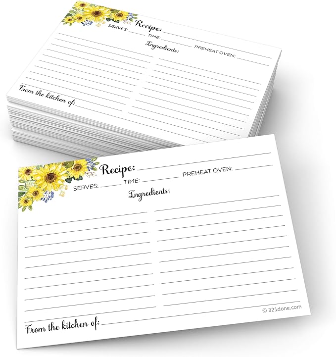 321Done Recipe Cards by 321Done