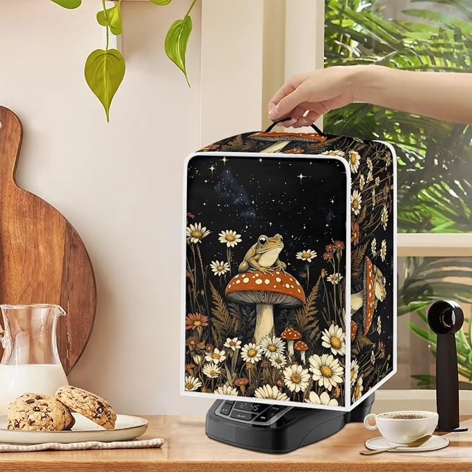 Frog Mushroom Daisy Coffee Machine Covers Anti Dust Covers - Image 4