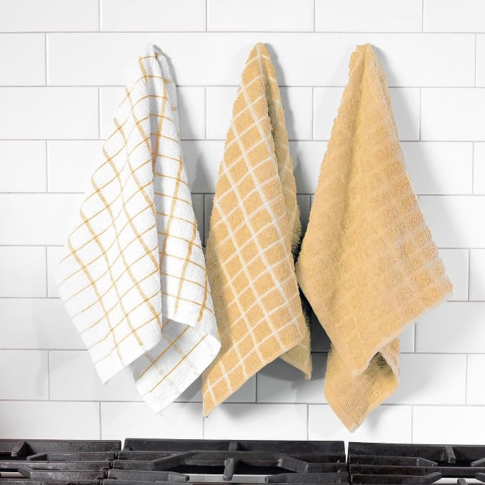 Ritz Premium 100% Cotton Terry Check Kitchen Dish Towels - Image 5