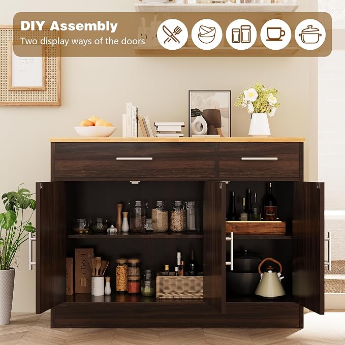Vongrasig Sideboard Buffet Cabinet - Image 6