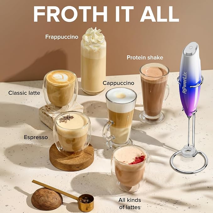 PowerLix Powerful Handheld Milk Frother - Image 5