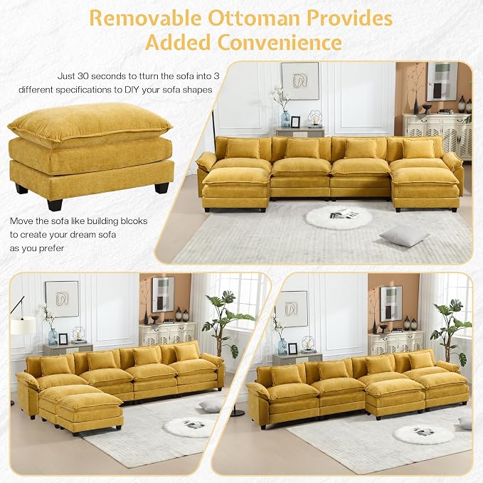 Modular Sectional Sofa, Cloud Couch - Image 4