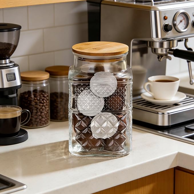 Large Glass Storage Jar, 2 Pack 60 FL OZ Glass Food Storage Containers - Image 4
