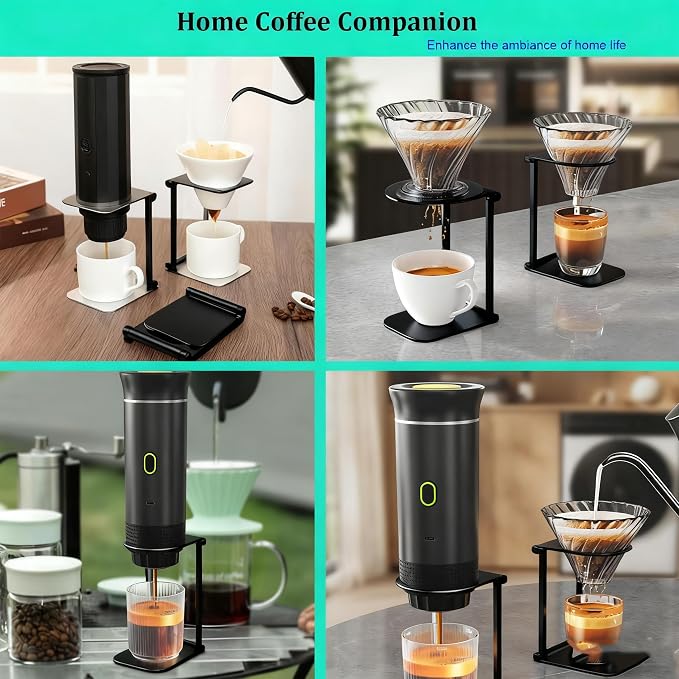 Pour over Dripper Stand, Portable &Foldable Aluminum Coffee Dripper Holder Rack - Image 5