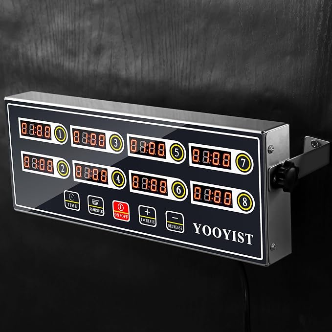 Kitchen Timers for Cooking – 8 Channel Commercial Kitchen Timer Restaurant - Image 2
