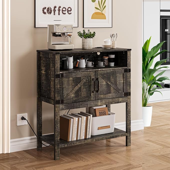M METERXITY 31.5" W Coffee Bar Cabinet by MMETERXITY