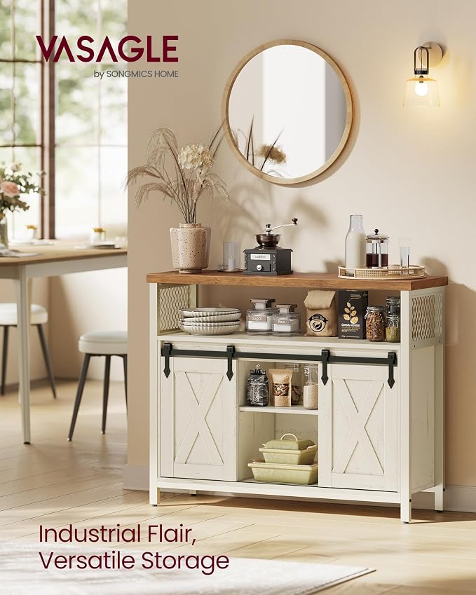VASAGLE Buffet Cabinet, Coffee Bar Storage Cabinet, Sideboard - Image 3