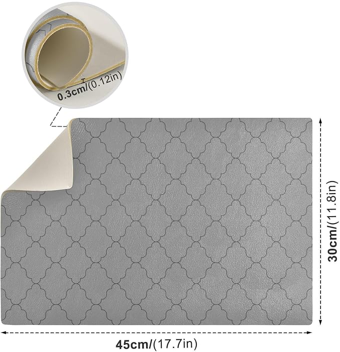 Coffee Mat Coffee Bar Station Maker Machine Pot Table Spill Mat Leather - Image 3