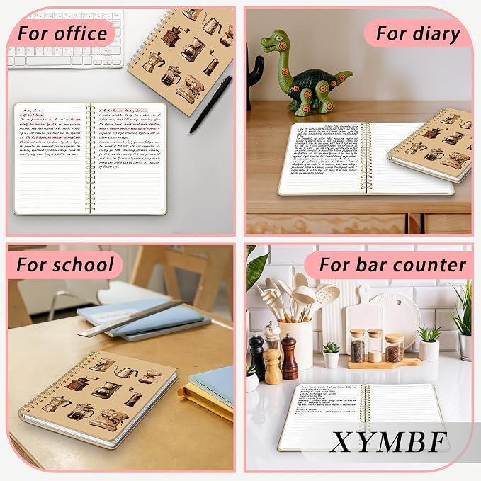 Vintage Coffee Notebook Journal, Coffee Lovers Gifts Notebooks - Image 5