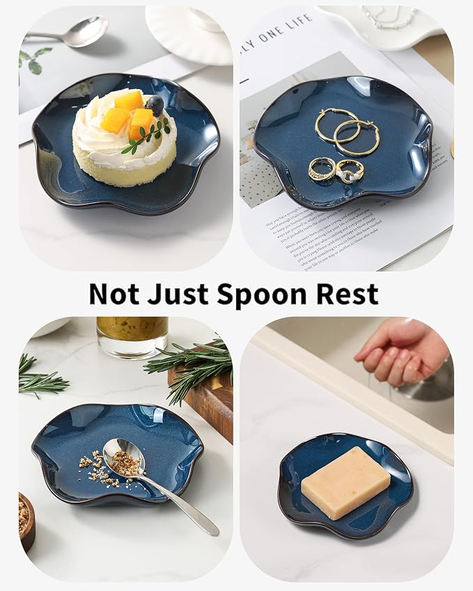 ABRUTY Spoon Rest for Stove Top, Ceramic Spoon Holder for Counter, Modern - Image 5