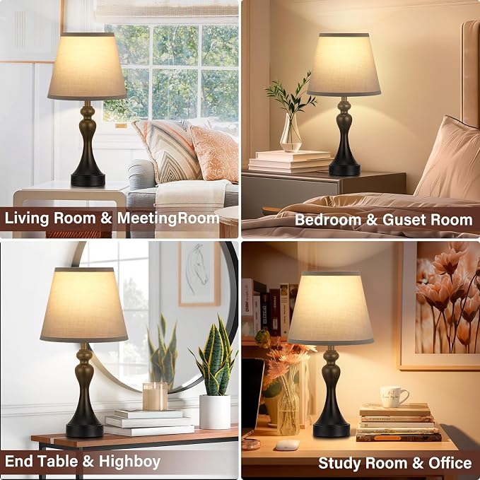 Seealle Touch Lamps for Nightstand - Image 4