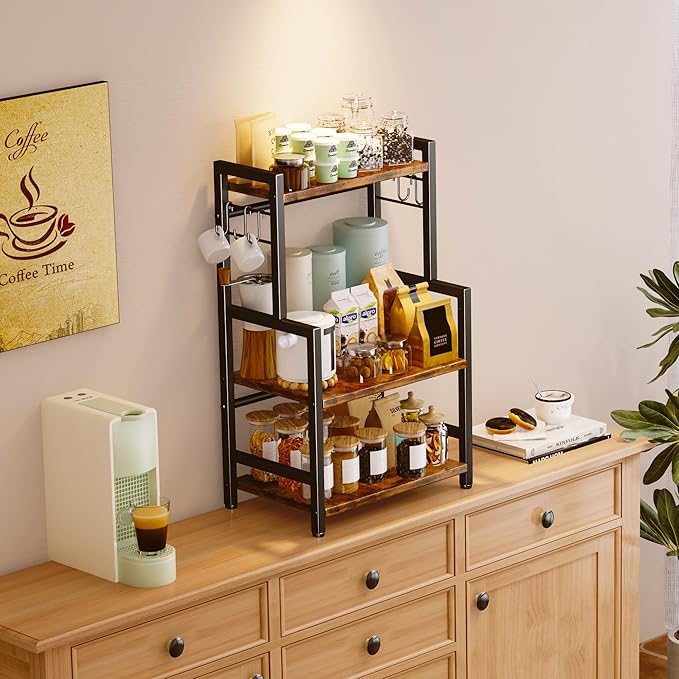 Kitchen Countertop Organizer, 3 Tier Large Spice Rack Organizer - Image 3