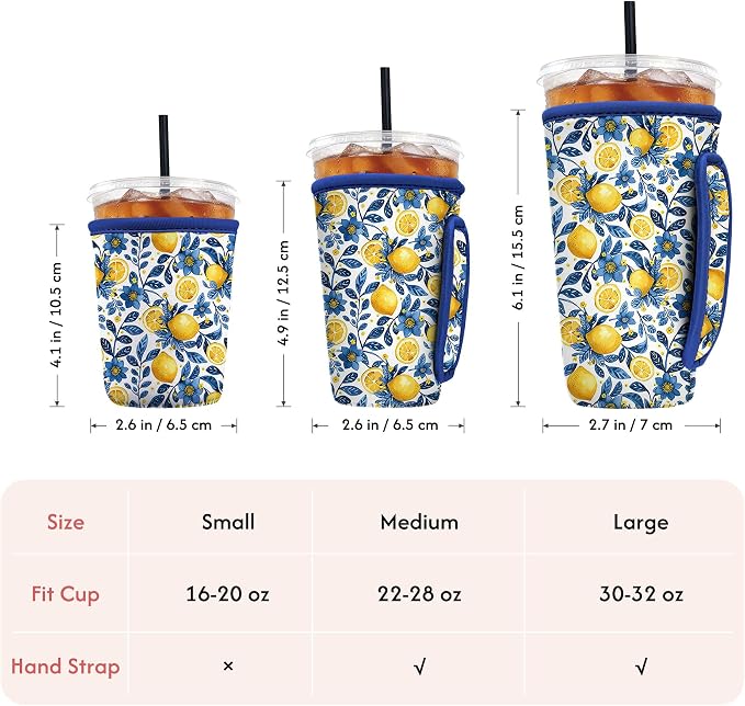 Reusable Insulated Neoprene Iced Coffee Sleeve - Image 4