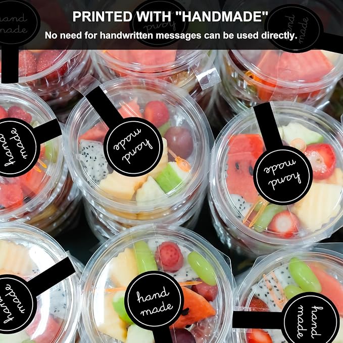 600Pcs Handmade Food Baking Seal Stickers Labels, Self-Adhesive Goods Bakery - Image 4