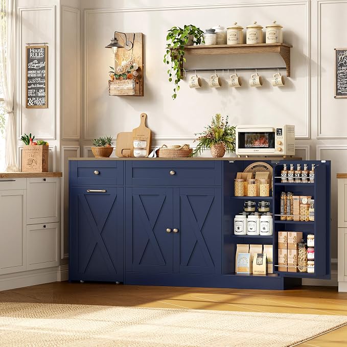 HOSTACK Multifunctional Storage Cabinet-59 Buffet Cabinet - Image 4