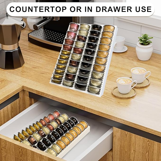 Bamboo Coffee Pod Storage Holder - Image 5