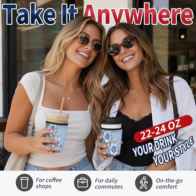 Reusable Neoprene Coffee Sleeve - Image 5