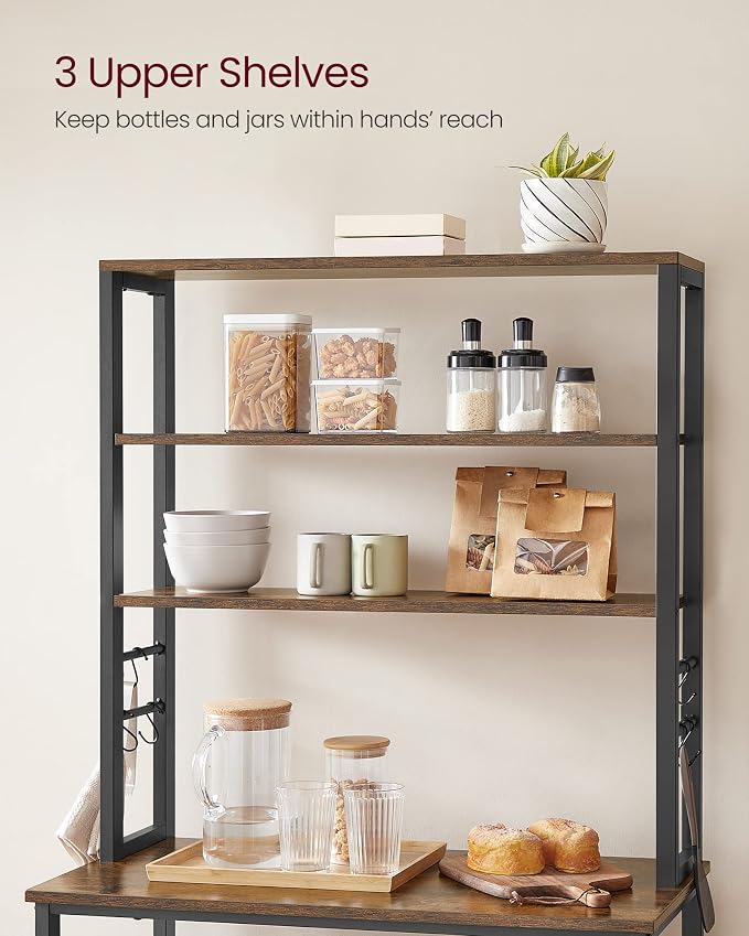 VASAGLE Coffee Bar, 31.5 Inches Baker's Rack - Image 5