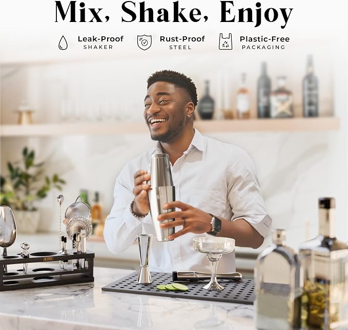 BARE BARREL® Mixology Bartender Kit Bar Set | 16-Piece Cocktail Shaker Set | - Image 3