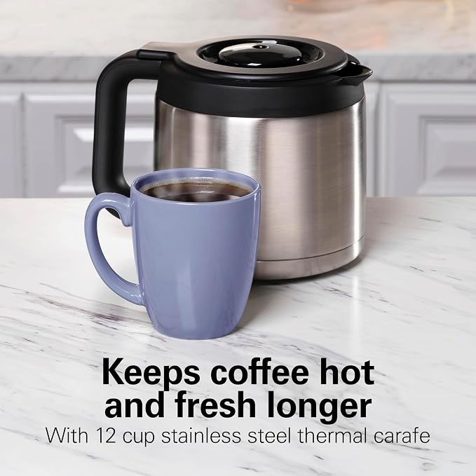 Hamilton Beach FlexBrew Advanced 5-in-1 Thermal Programmable 12 Cup Drip and - Image 5
