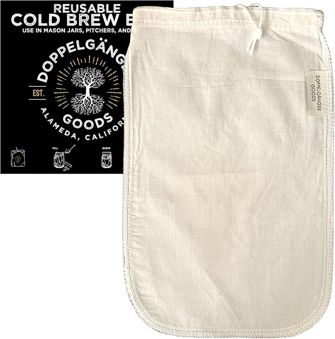 Organic Cotton Cold Brew Coffee Bag by Unknown