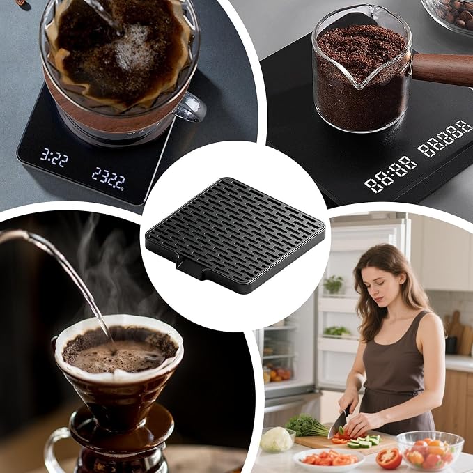 Coffee Scale Drip Tray, Double Layer Catcher, 12.5x11.5x1.3cm, Espresso Machine - Image 9