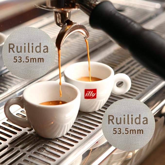 2 Packs Espresso Puck Screen 53.5mm, Reusable 1.7mm Thickness 150μm 316 - Image 7