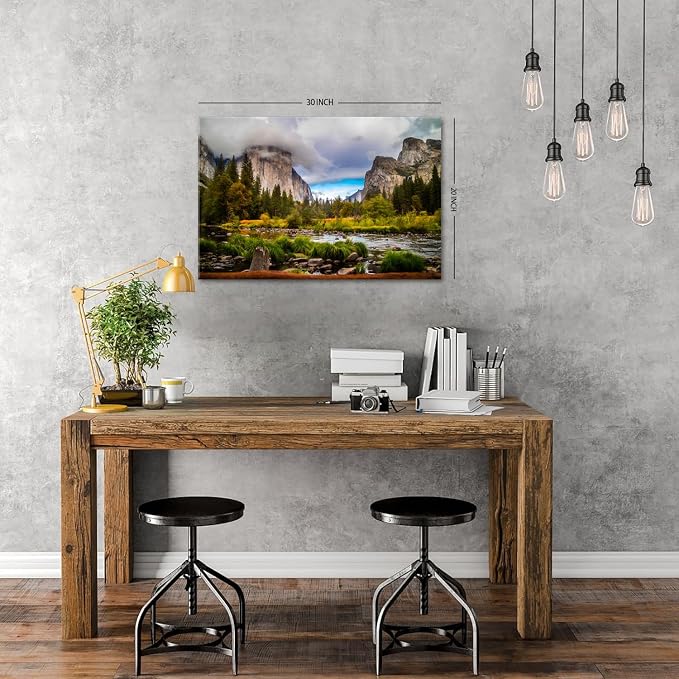 Yosemite Canvas Wall Art for Office Wall Decor National Park Mountain Landscape - Image 3