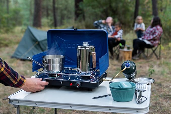 Stansport Stainless Steel Camping Cookware Set – Durable Nesting Mess Kit - Image 2