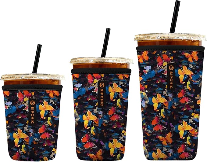 Iced Coffee Sleeve – Neoprene Reusable Cup Sleeves by Unknown