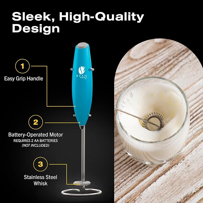 Bean Envy Milk Frother, Coffee Stirrers, Frother Wand, Milk Frother Handheld - Image 6
