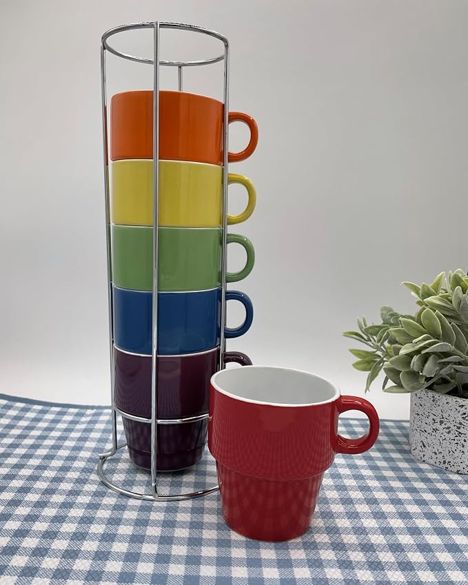 gypsy color 8 oz Americano Stacking Mug Set - Image 4