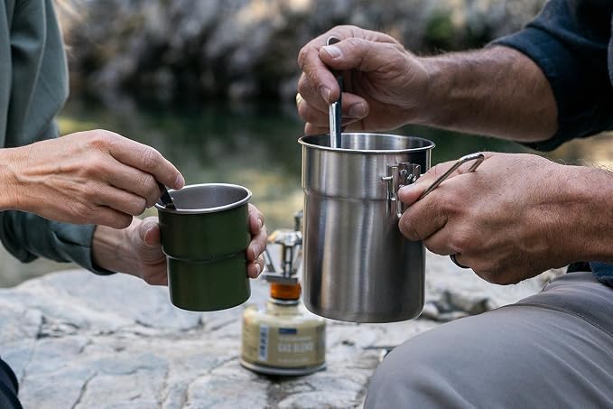 Stansport Stainless Steel Camping Cookware Set – Durable Nesting Mess Kit - Image 11