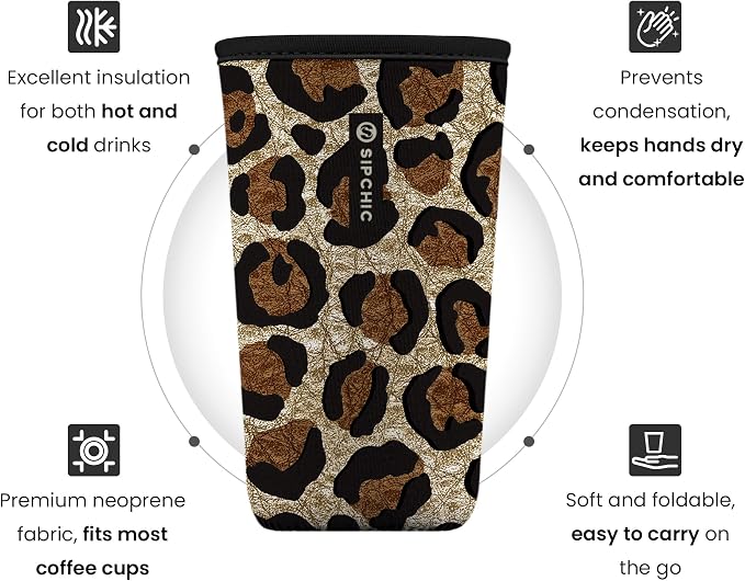Iced Coffee Sleeve – Neoprene Reusable Cup Sleeves - Image 2
