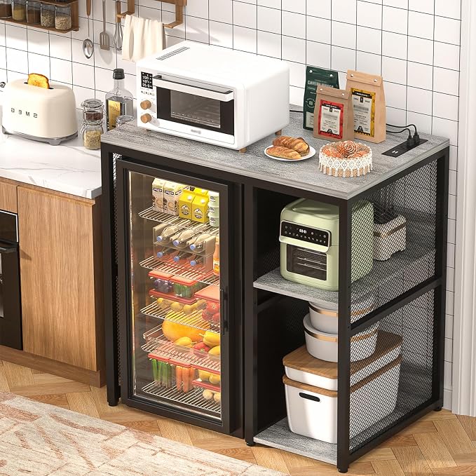 Homieasy Mini Fridge Cabinet - Image 5