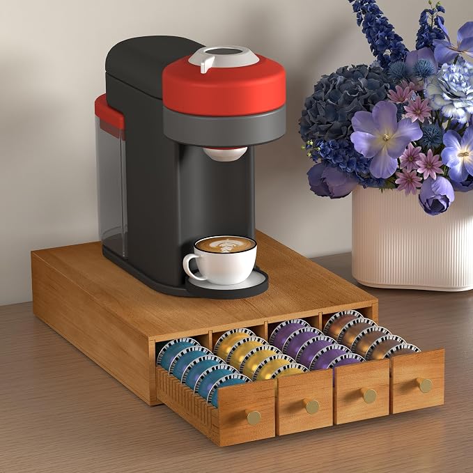 Suli Coffee Pod Holder, 52 Pods Large Capacity, 4-Tier Coffee Pod Organizer - Image 2