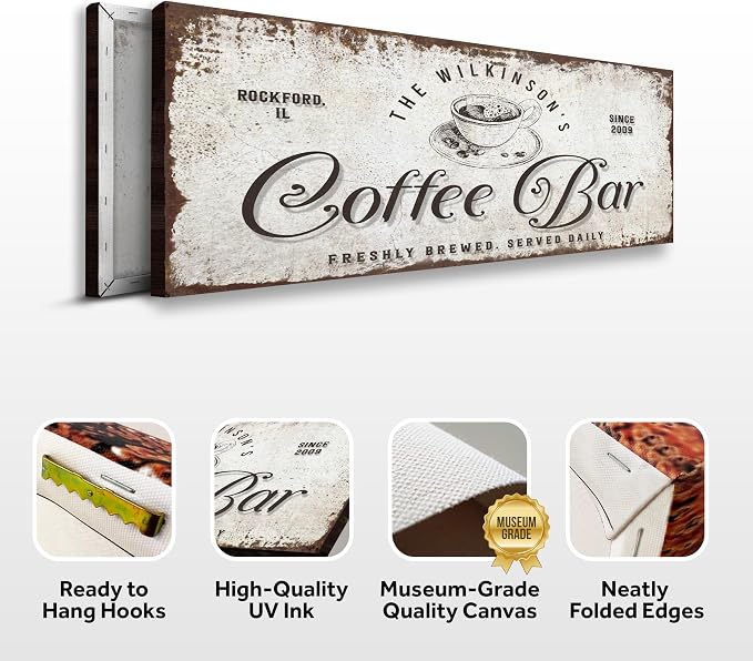 Tailored Canvases Custom Coffee Bar Sign - Image 2