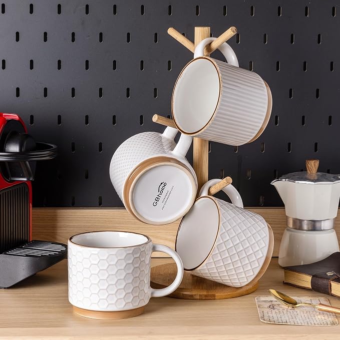GBhome 12OZ Stackable Coffee Mugs - Image 8