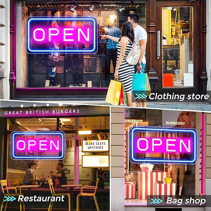 Open Signs for Business, Ultra Bright and Eye-catching Electric Light Up Sign - Image 6