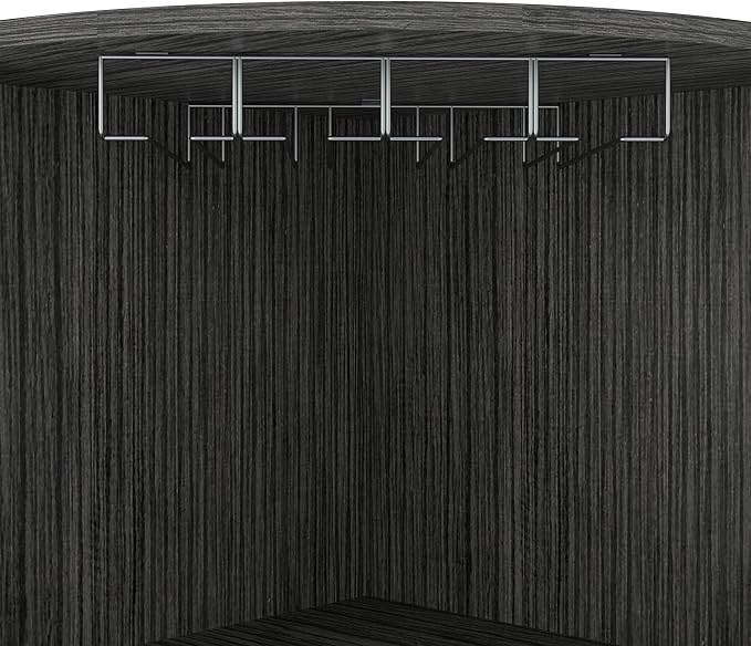 Tuhome Syrah Corner Bar Cabinet, Tall 71.1" Liquor Cabinet - Image 6