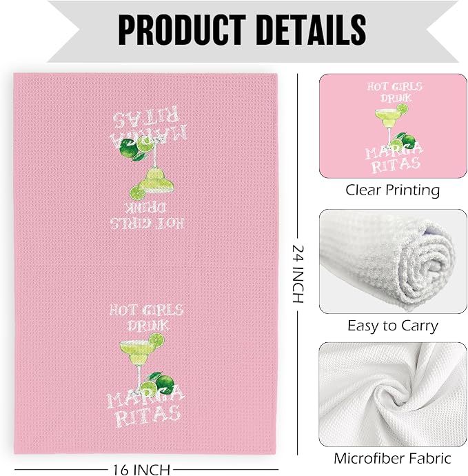 Preppy Margaritas Kitchen Dish Towels 16x24 Inch, Gifts - Image 7