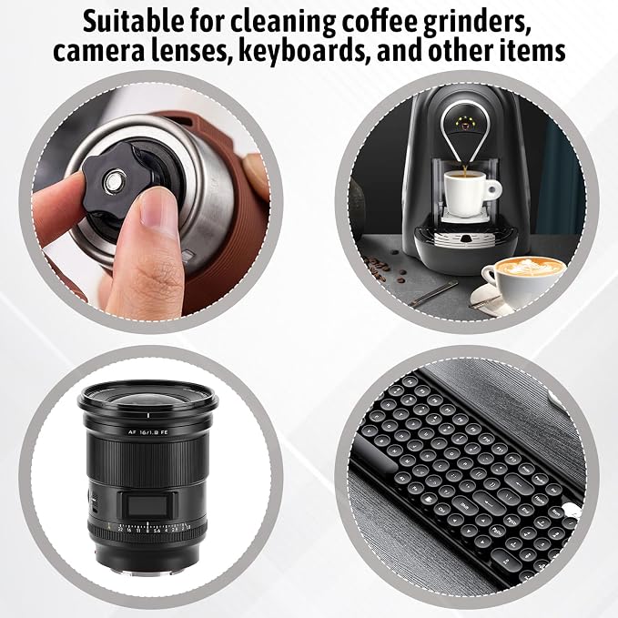Coffee Grinder Brush, Coffee Grinder Cleaning Brush Set, Long Air Duster and - Image 4