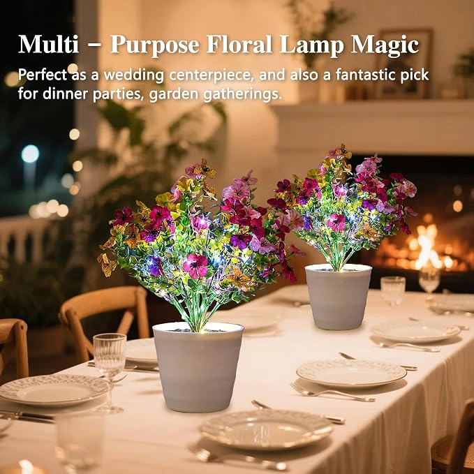 Artificial Multicolor Flower Lamp Night Light - Image 3