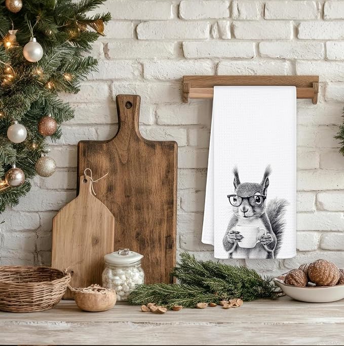 Funny Squirrel Kitchen Towels, Gifts - Image 4