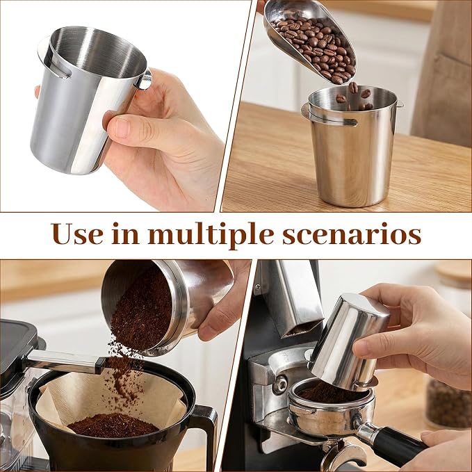 Coffee Dosing Cup 58mm Stainless Steel Espresso Dosing Cup Espresso Machine - Image 4