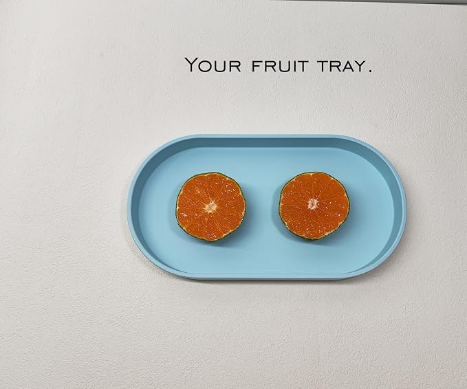 Blue Small Tray, Oval Tray, Countertop Organizer | - Image 5