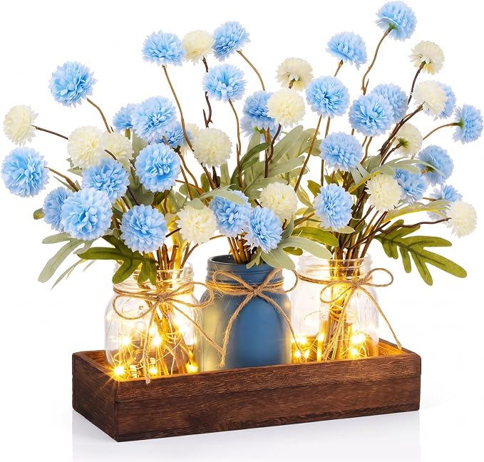 Suncalla 3 Pcs Blue and White Centerpiece by Unknown