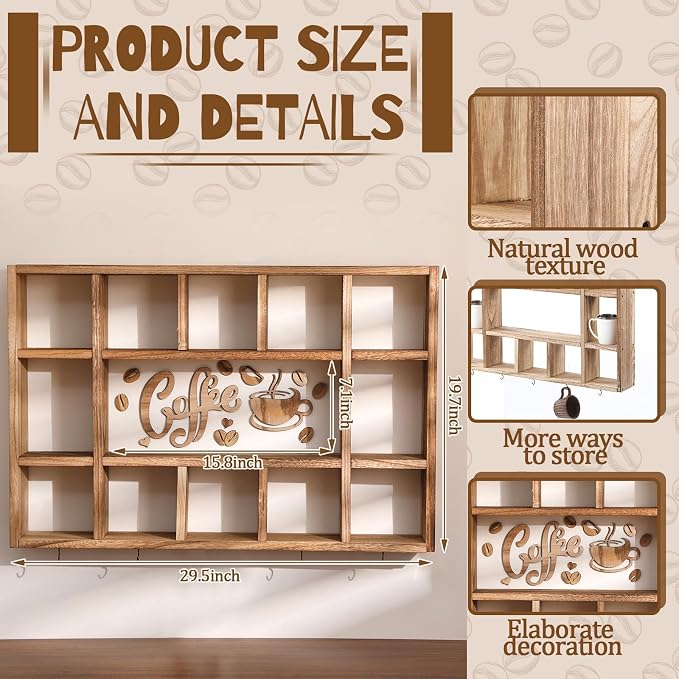 Cinnvoice Oversize Coffee Mug Display Shelf - Image 2