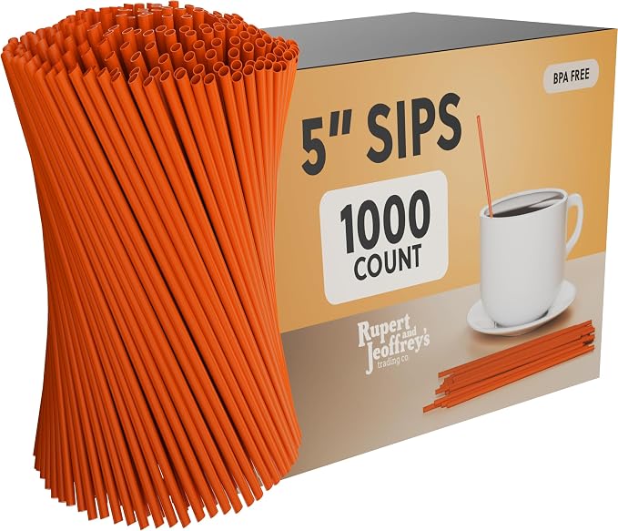 Disposable Plastic Coffee Stirrer Straw by RupertandJeoffreysTradingCo