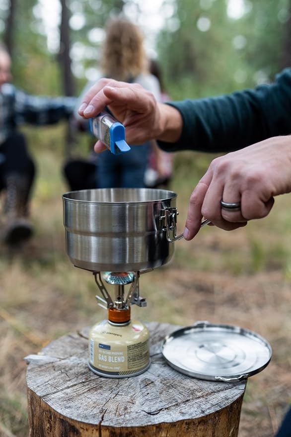 Stansport Stainless Steel Camping Cookware Set – Durable Nesting Mess Kit - Image 12